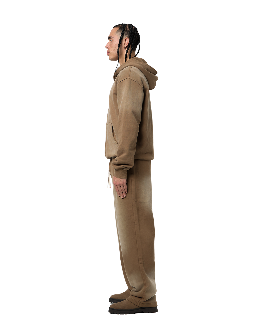 zip jacket brown