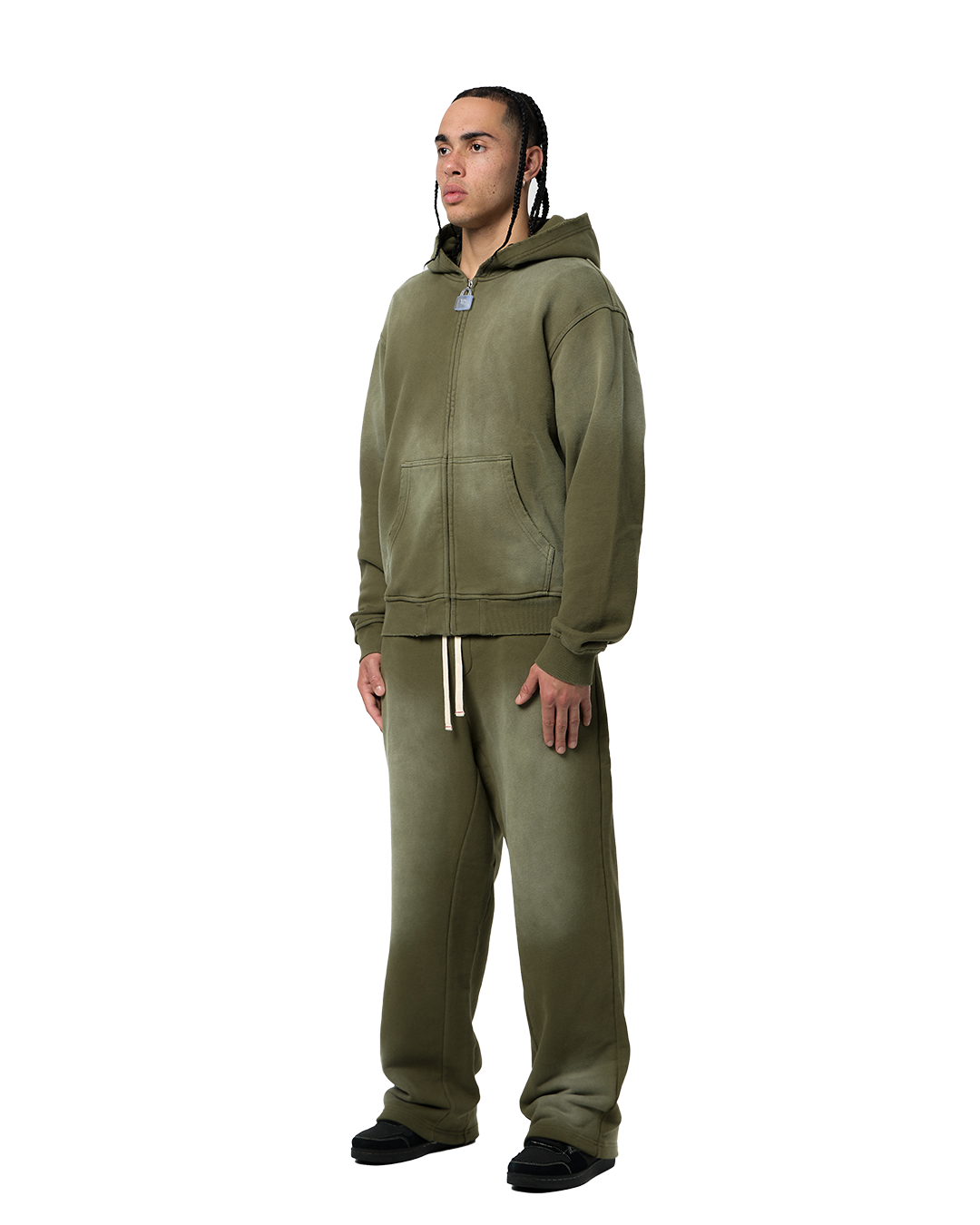 zip jacket khaki